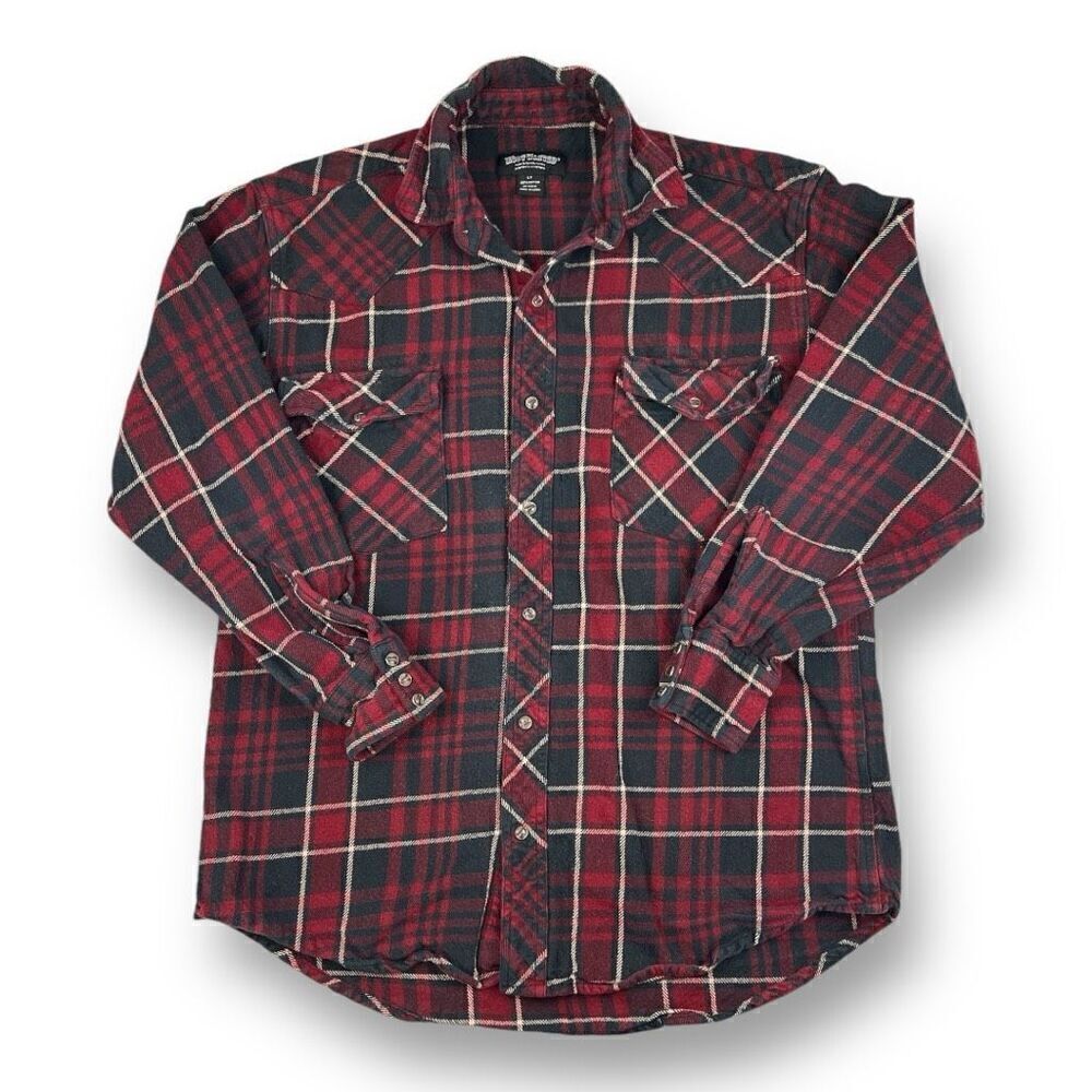 Most Wanted Snap Button Flannel Size Large Tall